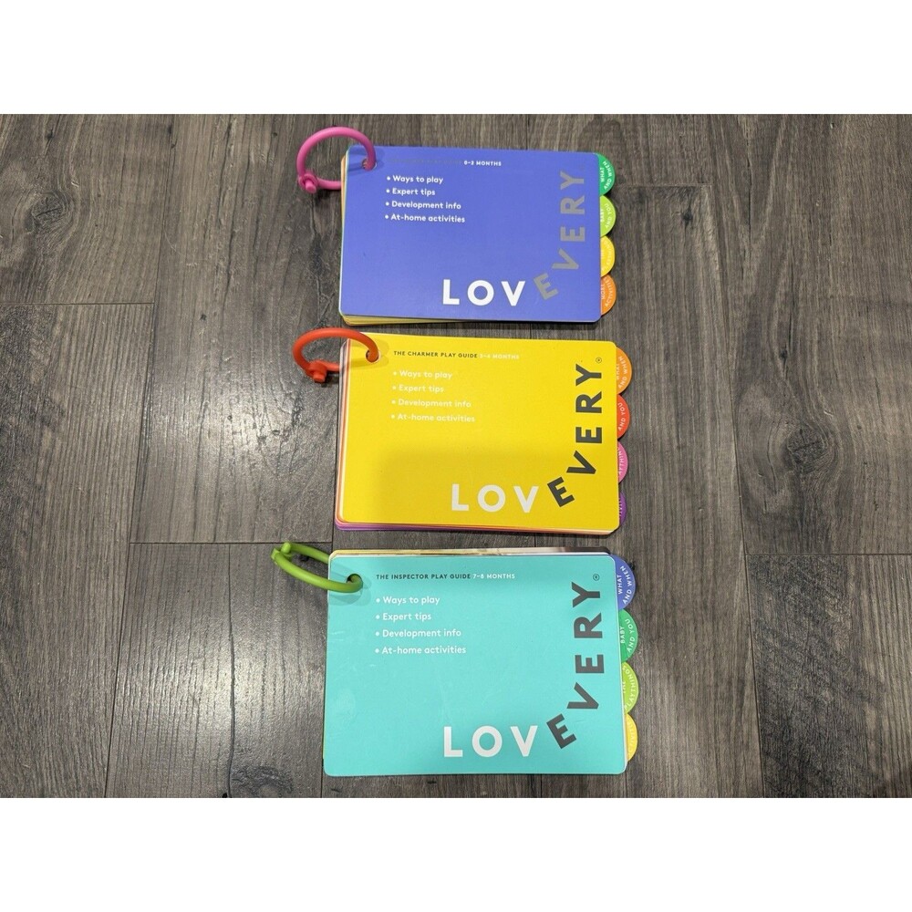 Lovevery Play Guides 0-2 Months, 3-4 Months, 7-8 Months